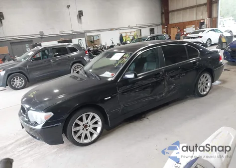 2004 BMW 745Li z USA, uszkodzony, nr VIN WBAGN63494DS46140